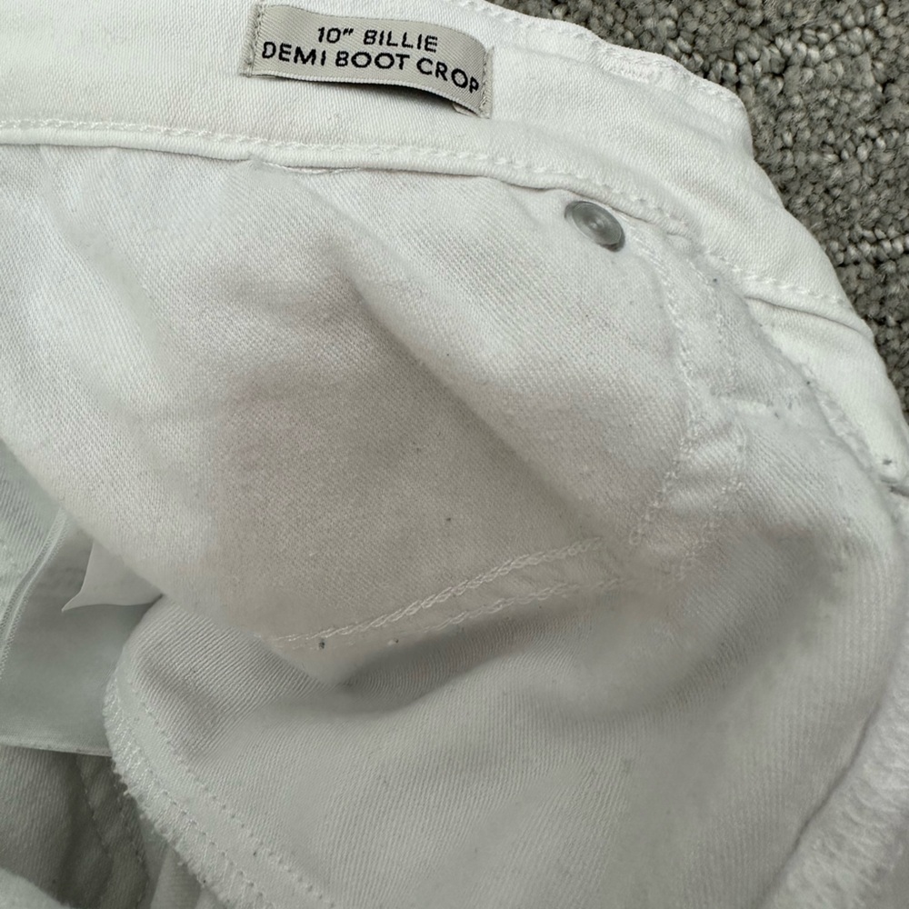J Crew 10” white demi boot crop, 25P EUC - Picture 5 of 6